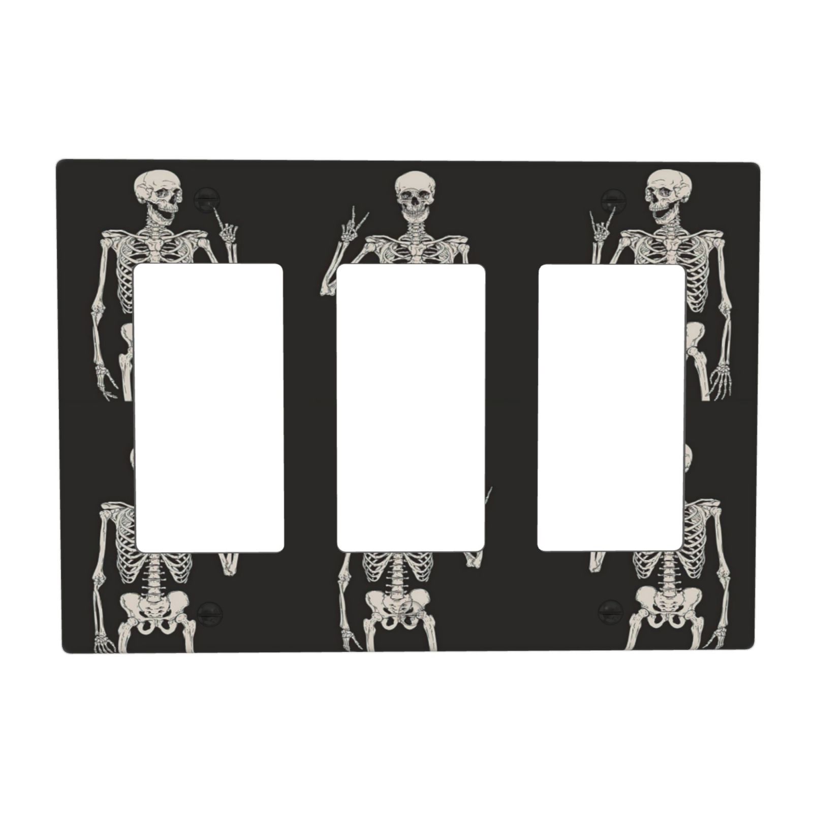 1Pcs Rock Roll Skeleton Skull Wall Plates decorative light switch cover plate Light Switch Cover Plate Decorative Wall Plate outlet covers wall plate