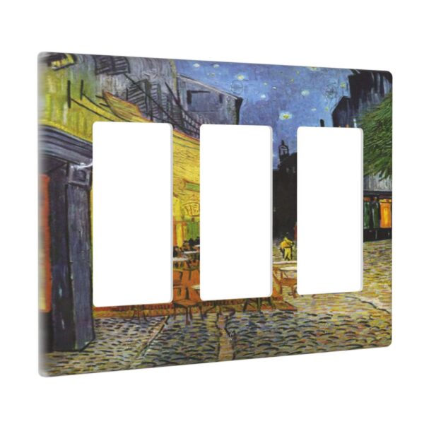 1Pcs Cafe Terrace Wall Plates decorative light switch cover plate Light Switch Cover Plate Decorative Wall Plate outlet covers wall plate - Image 3