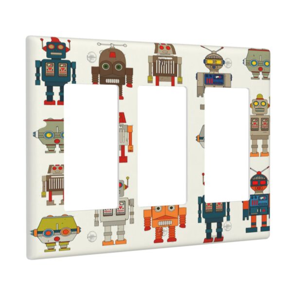 1Pcs Super Robot Cartoon Alien Antenna Fantasy Toy Wall Plates decorative light switch cover plate Light Switch Cover Plate Decorative Wall Plate outlet covers wall plate - Image 3