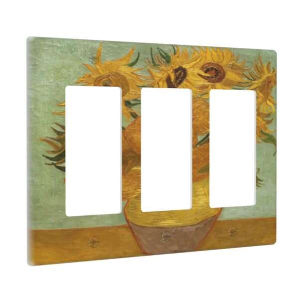 1Pc Sunflower Wall Plates decorative light switch cover plate Light Switch Cover Plate Decorative Wall Plate outlet covers wall plate - Image 2