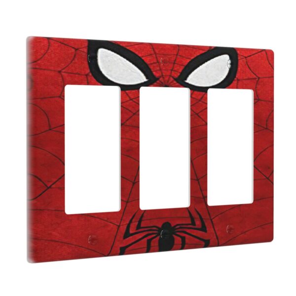 1Pcs Red Spider Web Wall Plates decorative light switch cover plate Light Switch Cover Plate Decorative Wall Plate outlet covers wall plate - Image 2