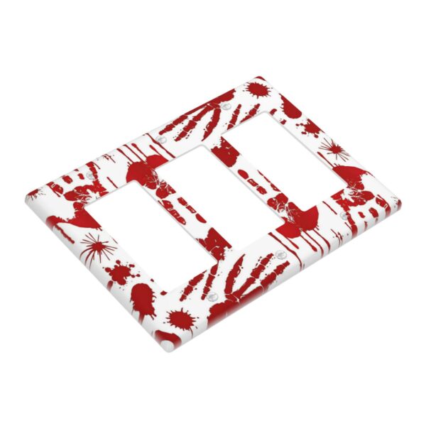 1Pcs Halloween Bloody Handprint Footprint Wall Plates decorative light switch cover plate Light Switch Cover Plate Decorative Wall Plate outlet covers wall plate - Image 2
