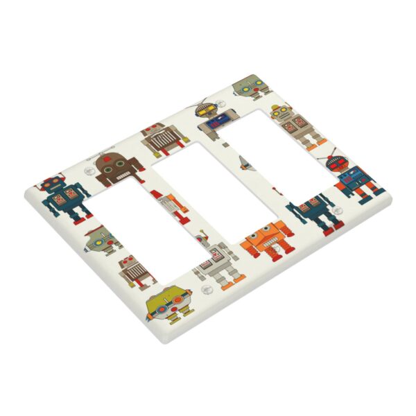 1Pcs Super Robot Cartoon Alien Antenna Fantasy Toy Wall Plates decorative light switch cover plate Light Switch Cover Plate Decorative Wall Plate outlet covers wall plate - Image 2