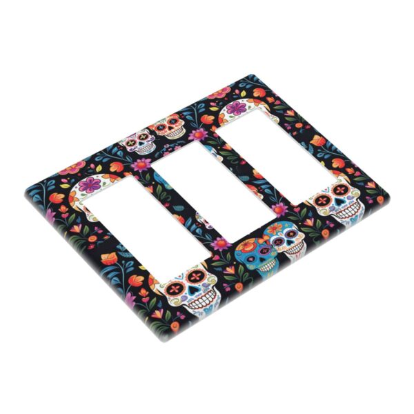 1Pcs Colored skull Wall Plates decorative light switch cover plate Light Switch Cover Plate Decorative Wall Plate outlet covers wall plate - Image 2