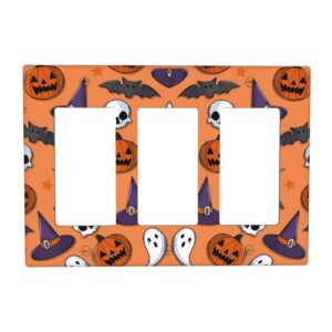 1Pcs Halloween Ghost Pumpkin Bats Wall Plates decorative light switch cover plate Light Switch Cover Plate Decorative Wall Plate outlet covers wall plate