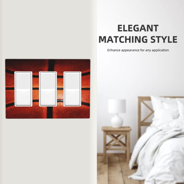 1Pcs Interesting basketball pattern Wall Plates decorative light switch cover plate Light Switch Cover Plate Decorative Wall Plate outlet covers wall plate - Image 5