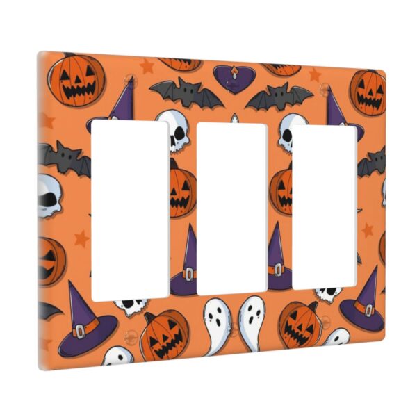1Pcs Halloween Ghost Pumpkin Bats Wall Plates decorative light switch cover plate Light Switch Cover Plate Decorative Wall Plate outlet covers wall plate - Image 3