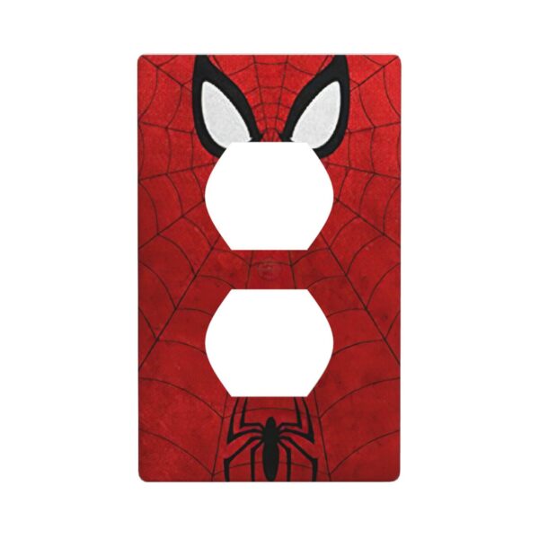1Pcs Red Spider Web Wall Plates decorative light switch cover plate Light Switch Cover Plate Decorative Wall Plate outlet covers wall plate