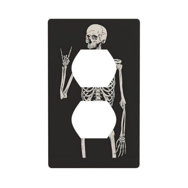 1Pcs Rock Roll Skeleton Skull Wall Plates decorative light switch cover plate Light Switch Cover Plate Decorative Wall Plate outlet covers wall plate