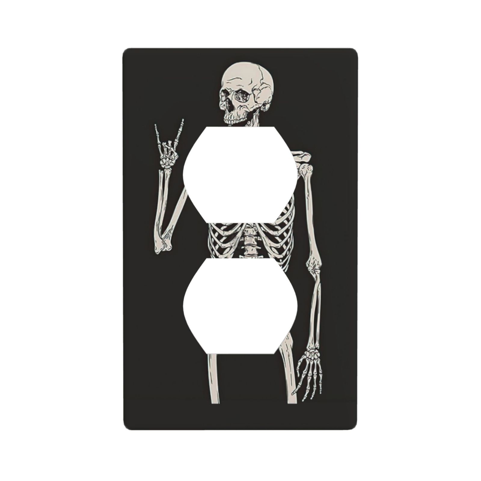 1Pcs Rock Roll Skeleton Skull Wall Plates decorative light switch cover plate Light Switch Cover Plate Decorative Wall Plate outlet covers wall plate