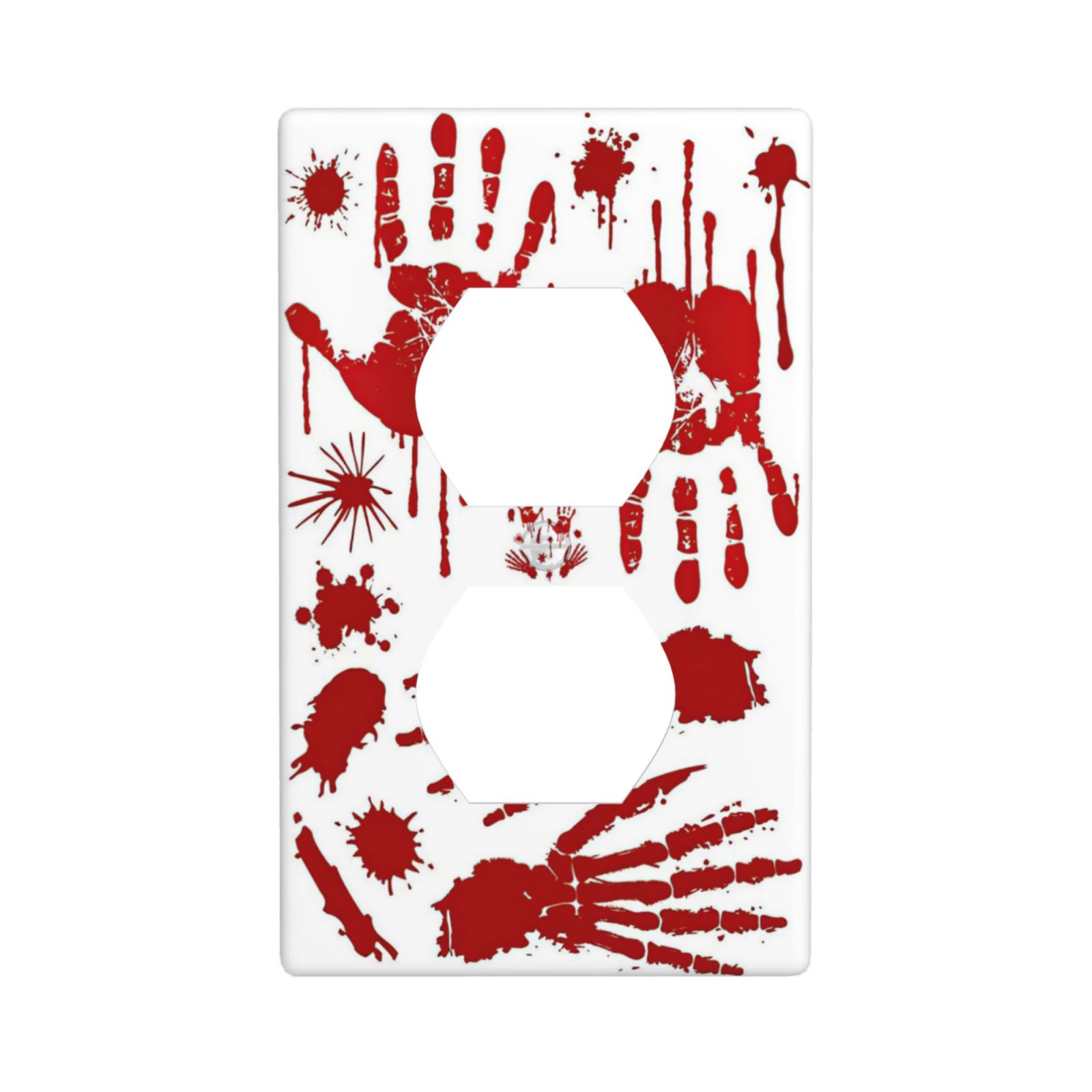 1Pcs Halloween Bloody Handprint Footprint Wall Plates decorative light switch cover plate Light Switch Cover Plate Decorative Wall Plate outlet covers wall plate