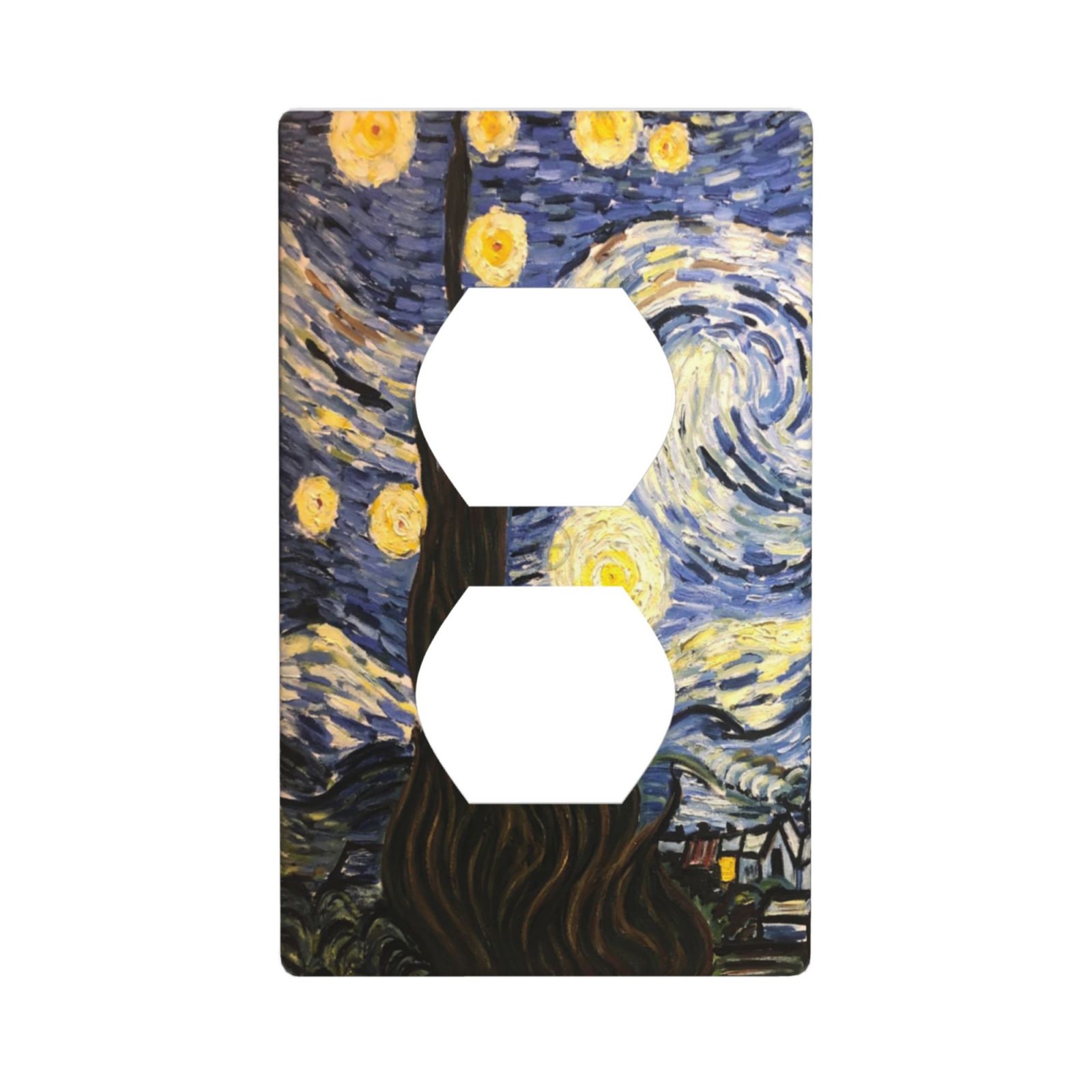 1Pcs The Starry Night Wall Plates decorative light switch cover plate Light Switch Cover Plate Decorative Wall Plate outlet covers wall plate