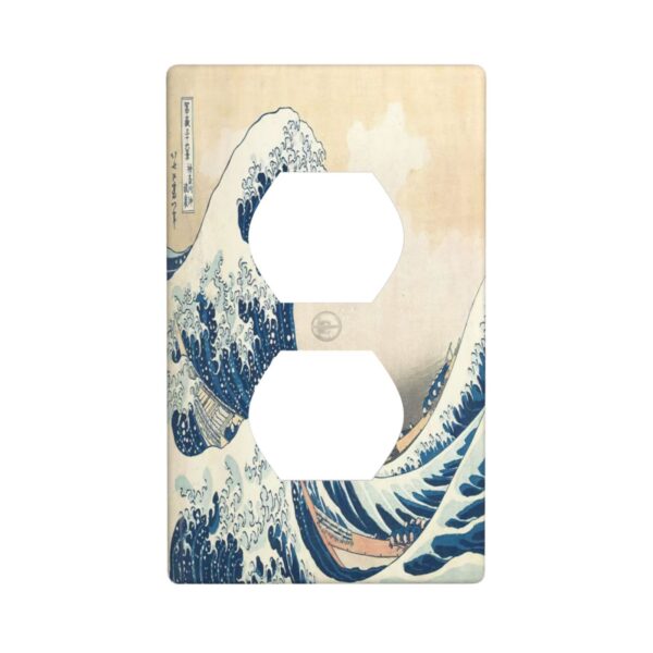 1Pcs The Great Wave off Kanagawa Wall Plates decorative light switch cover plate Light Switch Cover Plate Decorative Wall Plate outlet covers wall plate