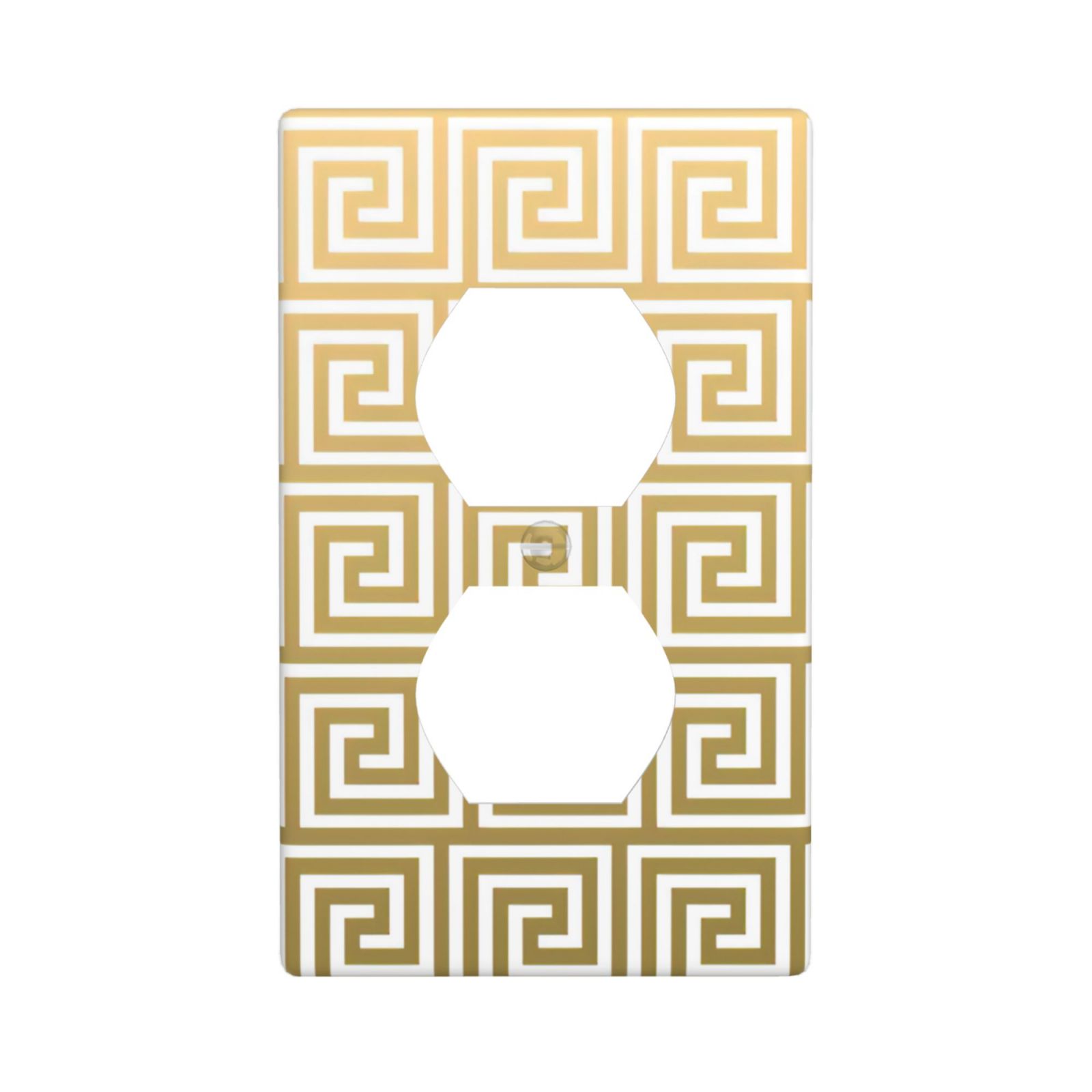 1Pcs White Greek Key Pattern Wall Plates decorative light switch cover plate Light Switch Cover Plate Decorative Wall Plate outlet covers wall plate