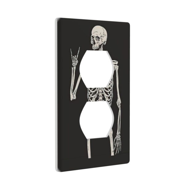1Pcs Rock Roll Skeleton Skull Wall Plates decorative light switch cover plate Light Switch Cover Plate Decorative Wall Plate outlet covers wall plate - Image 2