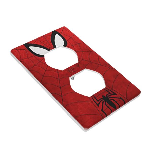1Pcs Red Spider Web Wall Plates decorative light switch cover plate Light Switch Cover Plate Decorative Wall Plate outlet covers wall plate - Image 4