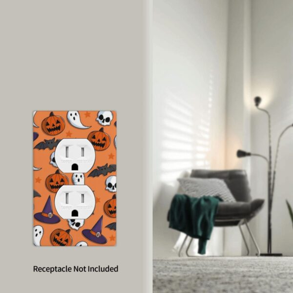 1Pcs Halloween Ghost Pumpkin Bats Wall Plates decorative light switch cover plate Light Switch Cover Plate Decorative Wall Plate outlet covers wall plate - Image 5
