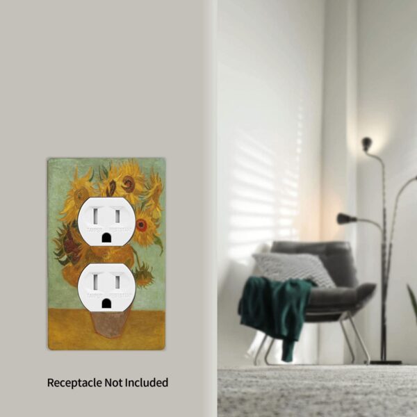 1Pc Sunflower Wall Plates decorative light switch cover plate Light Switch Cover Plate Decorative Wall Plate outlet covers wall plate - Image 5