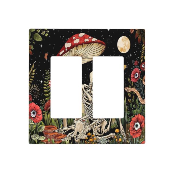 1Pcs Mushroom Skull Skeleton Moon Wall Plates decorative light switch cover plate Light Switch Cover Plate Decorative Wall Plate outlet covers wall plate