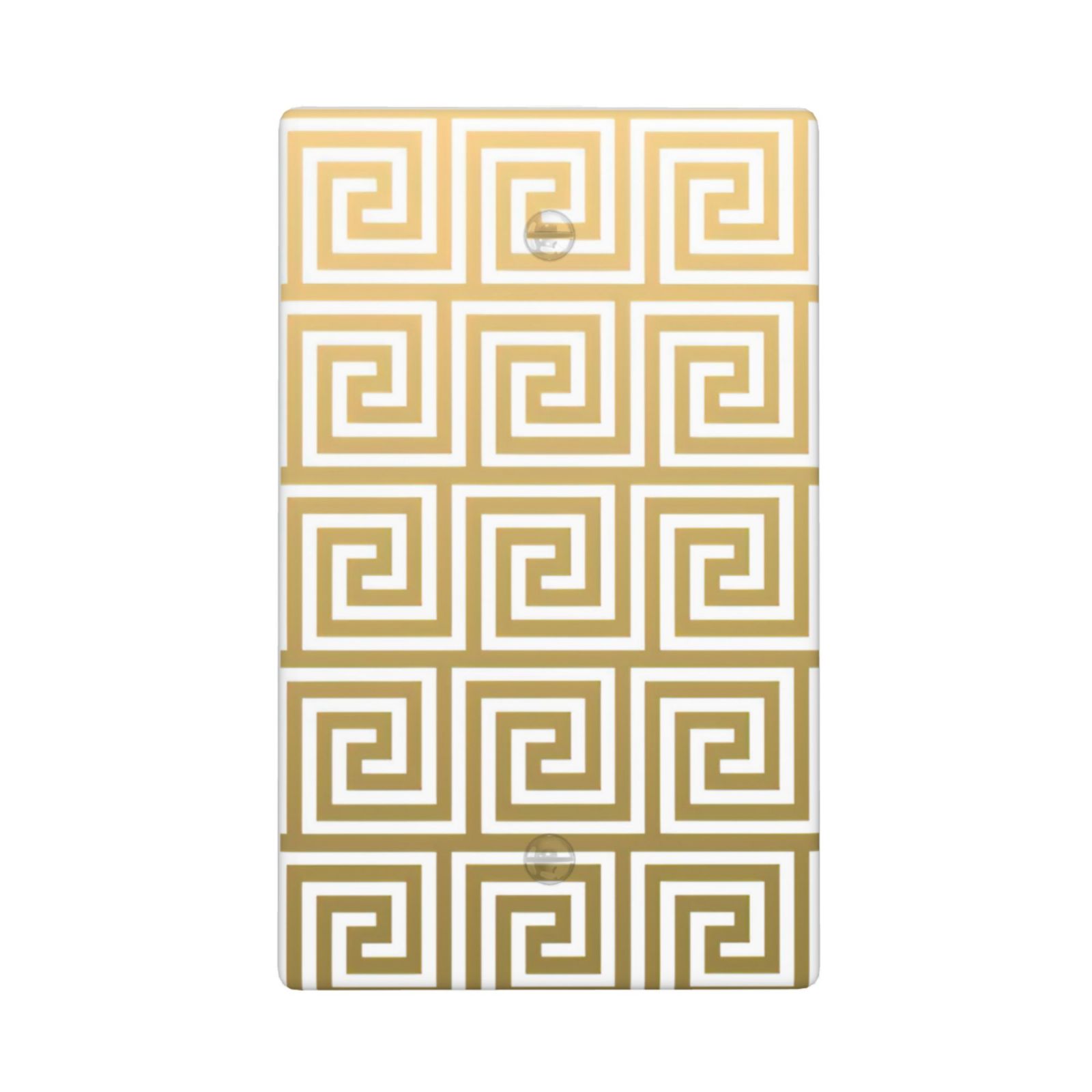 1Pcs White Greek Key Pattern Wall Plates decorative light switch cover plate Light Switch Cover Plate Decorative Wall Plate outlet covers wall plate