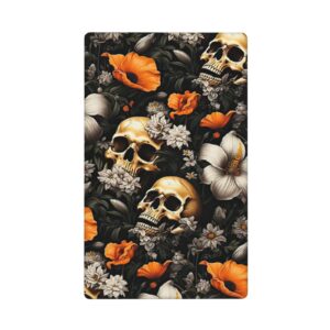 1Pcs Vintage Gold Rose Floral Skull Wall Plates decorative light switch cover plate Light Switch Cover Plate Decorative Wall Plate outlet covers wall plate