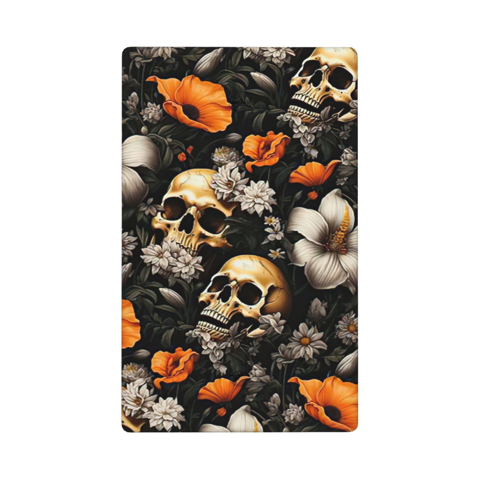 1Pcs Vintage Gold Rose Floral Skull Wall Plates decorative light switch cover plate Light Switch Cover Plate Decorative Wall Plate outlet covers wall plate