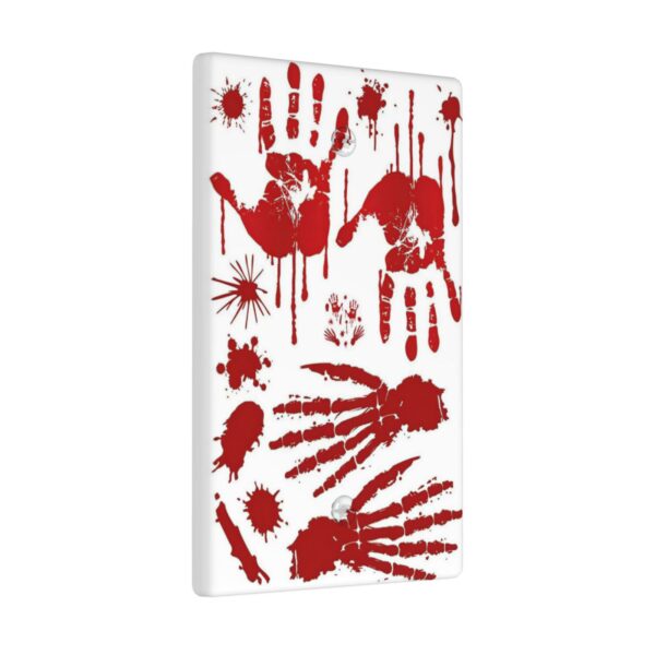 1Pcs Halloween Bloody Handprint Footprint Wall Plates decorative light switch cover plate Light Switch Cover Plate Decorative Wall Plate outlet covers wall plate - Image 3