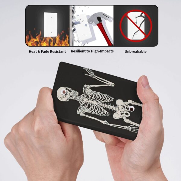 1Pcs Rock Roll Skeleton Skull Wall Plates decorative light switch cover plate Light Switch Cover Plate Decorative Wall Plate outlet covers wall plate - Image 4