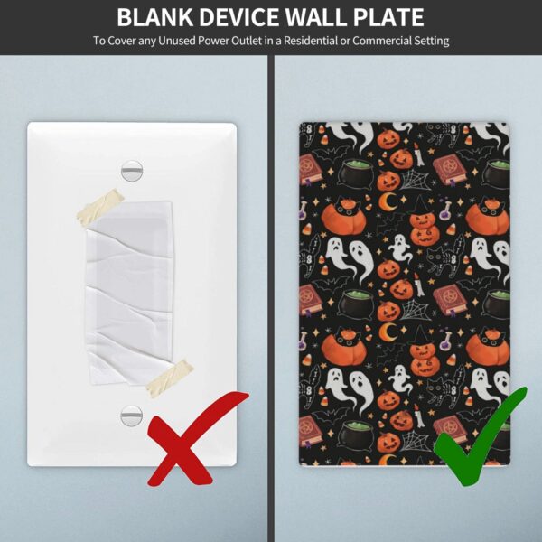 1Pcs alloween  Ghost Funny Pumpkin Wall Plates decorative light switch cover plate Light Switch Cover Plate Decorative Wall Plate outlet covers wall plate - Image 4