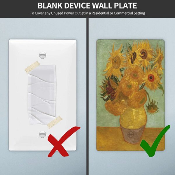 1Pc Sunflower Wall Plates decorative light switch cover plate Light Switch Cover Plate Decorative Wall Plate outlet covers wall plate - Image 5