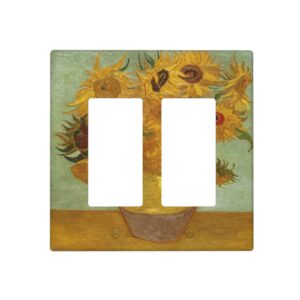 1Pc Sunflower Wall Plates decorative light switch cover plate Light Switch Cover Plate Decorative Wall Plate outlet covers wall plate