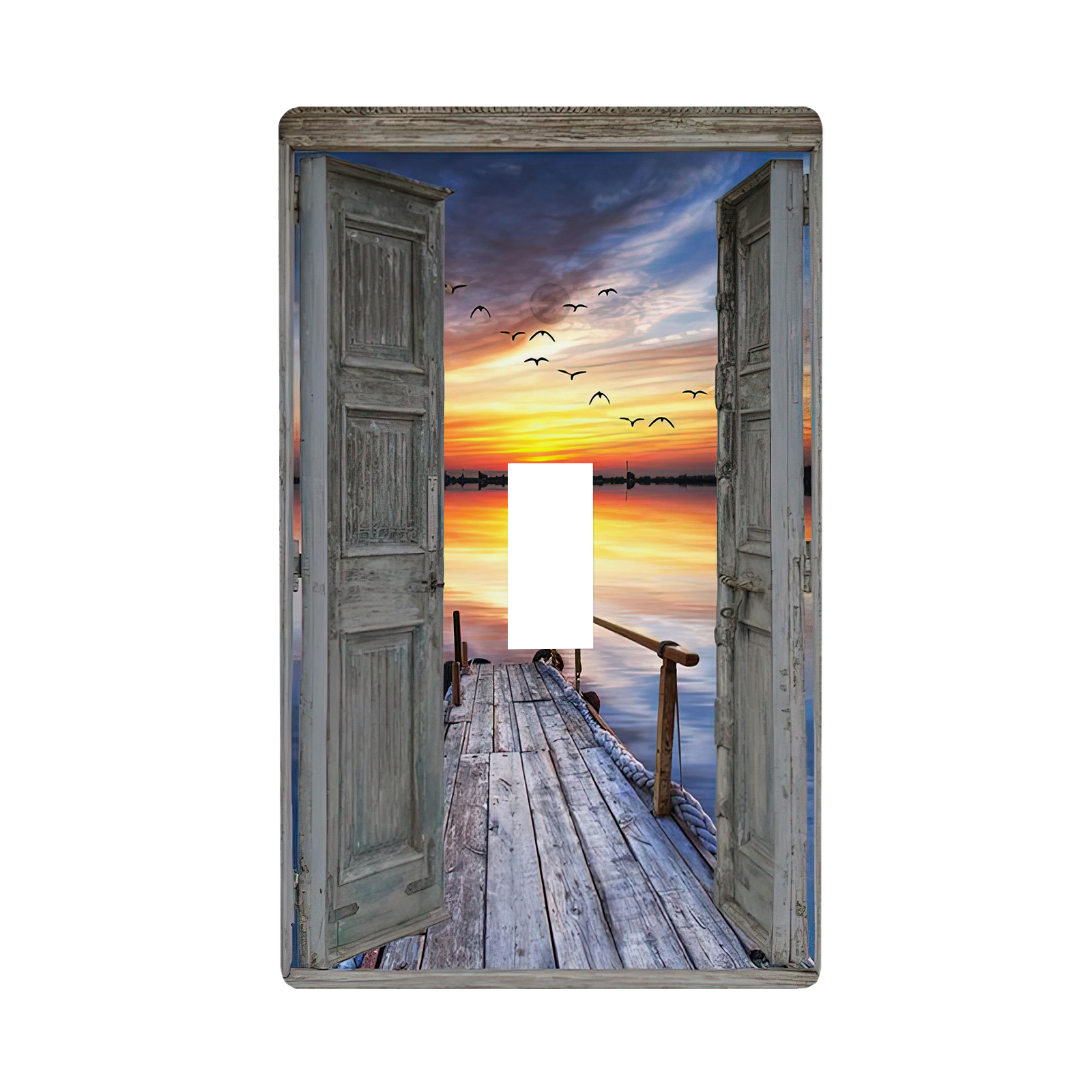 1Pcs Wood Door Light Switch Plate Decorative switch and socket covers for home kitchen decoration Unbreakable Polycarbonate Thermoplastic For bedroom room decoration
