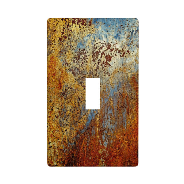 1Pcs Rust Light Switch Plate Decorative switch and socket covers for home kitchen decoration Unbreakable Polycarbonate Thermoplastic For bedroom room decoration