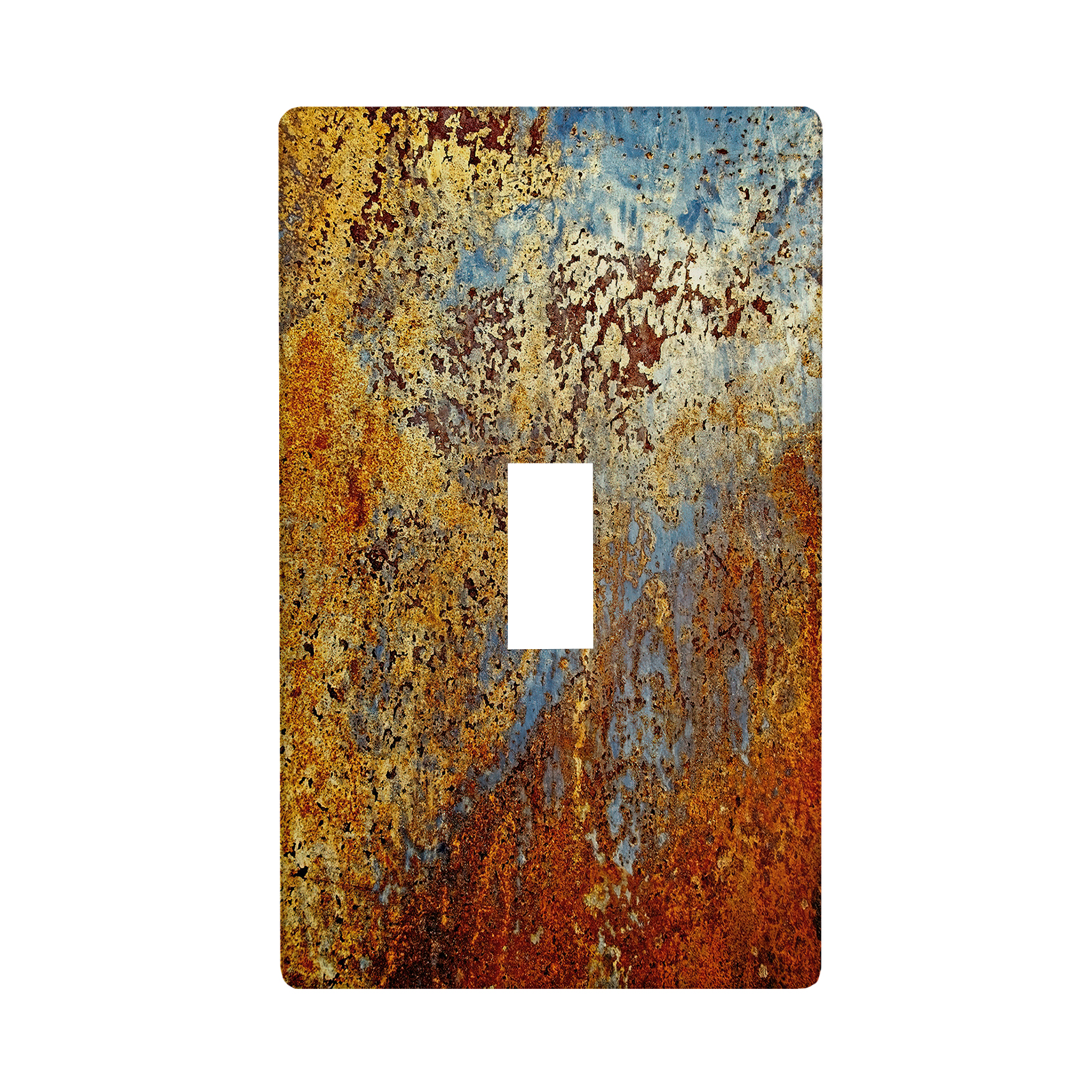1Pcs Rust Light Switch Plate Decorative switch and socket covers for home kitchen decoration Unbreakable Polycarbonate Thermoplastic For bedroom room decoration