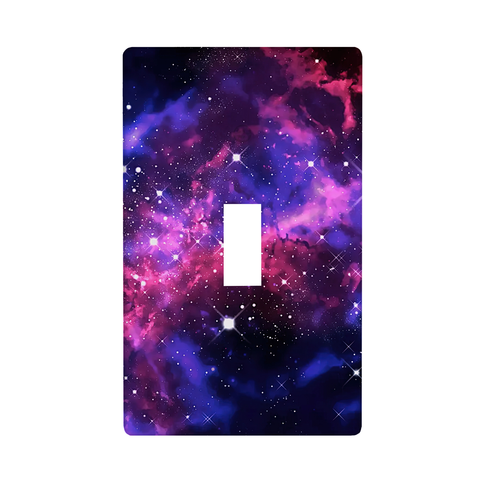 1Pcs Purple Nebula Galaxy Light Switch Plate Decorative switch and socket covers for home kitchen decoration Unbreakable Polycarbonate Thermoplastic For bedroom room decoration