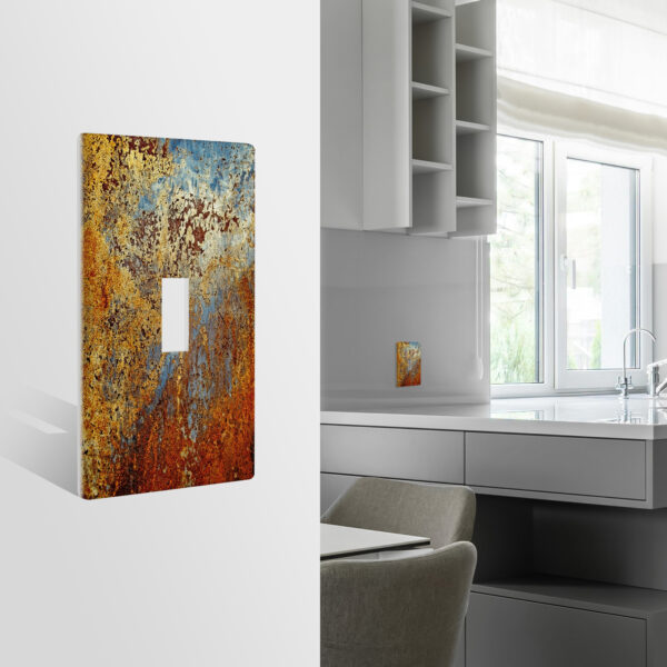 1Pcs Rust Light Switch Plate Decorative switch and socket covers for home kitchen decoration Unbreakable Polycarbonate Thermoplastic For bedroom room decoration - Image 3