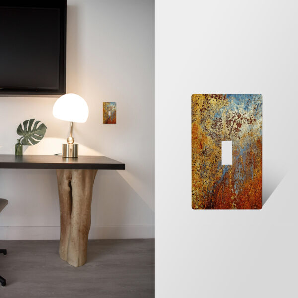1Pcs Rust Light Switch Plate Decorative switch and socket covers for home kitchen decoration Unbreakable Polycarbonate Thermoplastic For bedroom room decoration - Image 2