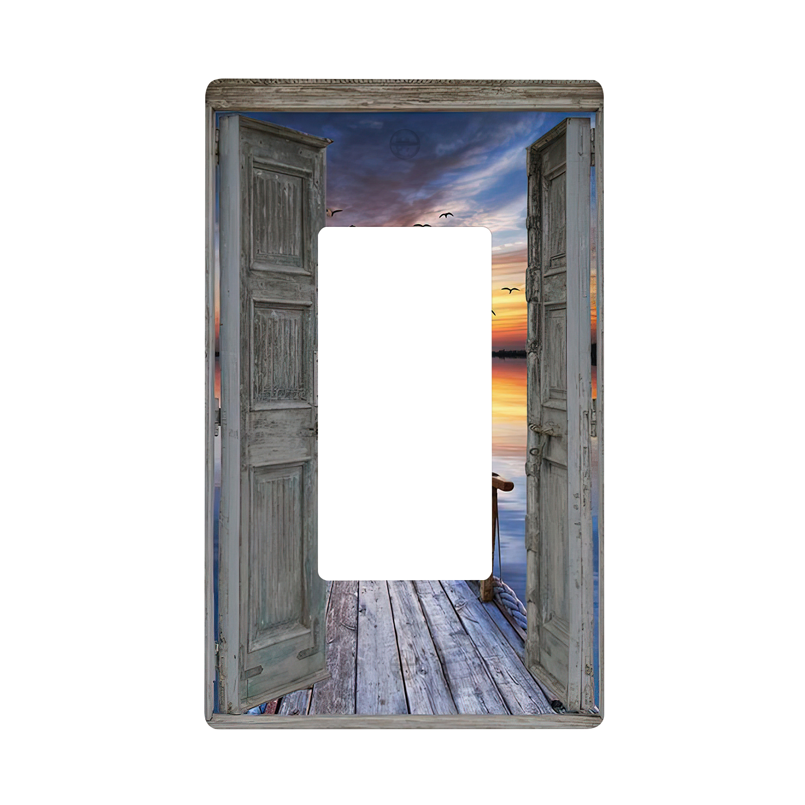 1Pcs Wood Door Light Switch Plate Decorative switch and socket covers for home kitchen decoration Unbreakable Polycarbonate Thermoplastic For bedroom room decoration