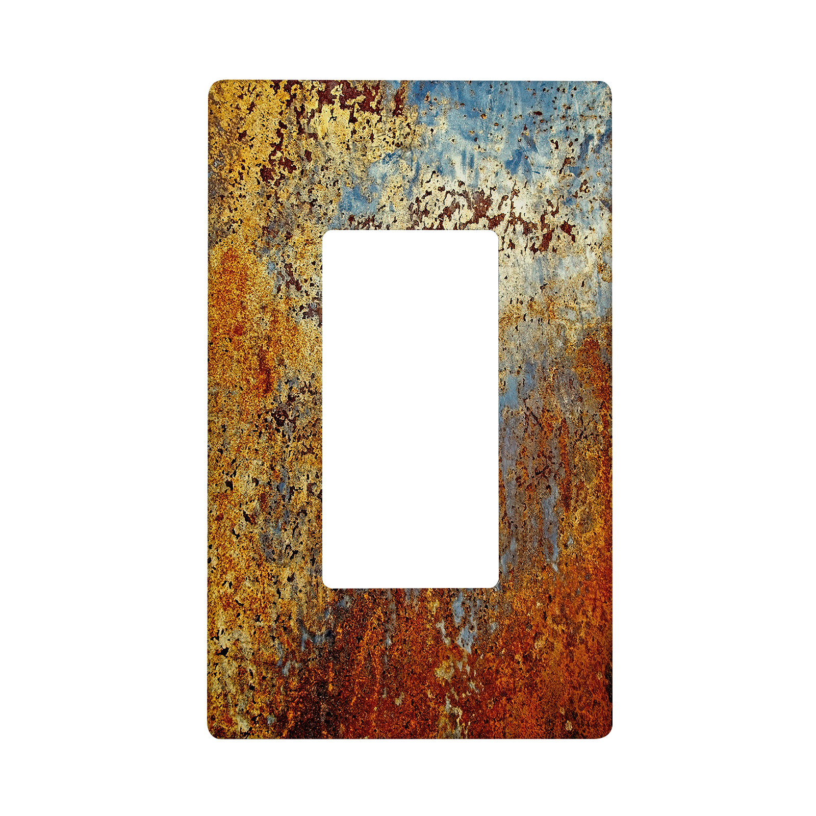 1Pcs Rust Light Switch Plate Decorative switch and socket covers for home kitchen decoration Unbreakable Polycarbonate Thermoplastic For bedroom room decoration