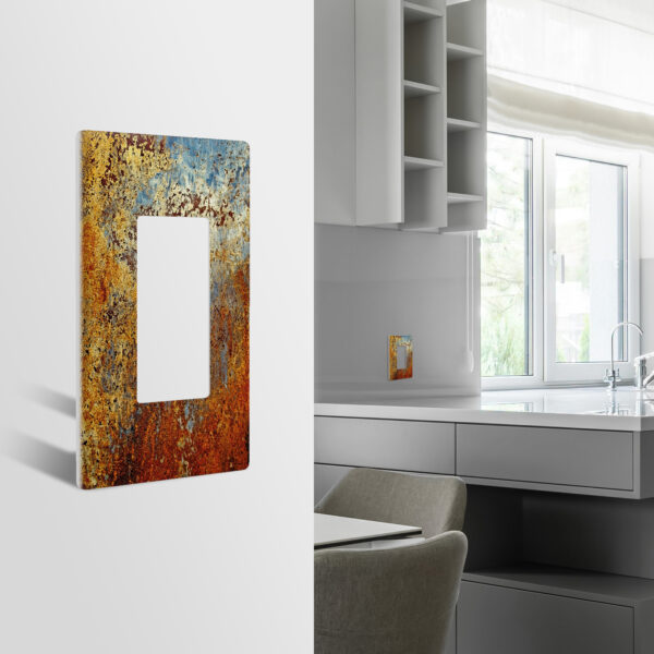 1Pcs Rust Light Switch Plate Decorative switch and socket covers for home kitchen decoration Unbreakable Polycarbonate Thermoplastic For bedroom room decoration - Image 2