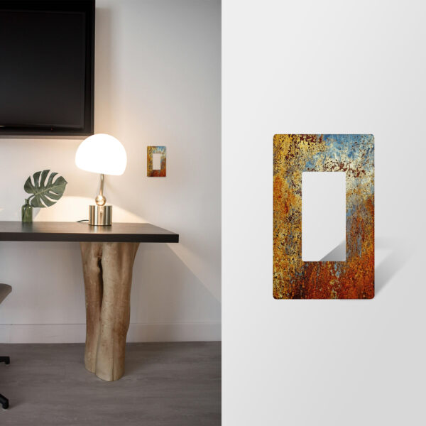 1Pcs Rust Light Switch Plate Decorative switch and socket covers for home kitchen decoration Unbreakable Polycarbonate Thermoplastic For bedroom room decoration - Image 3