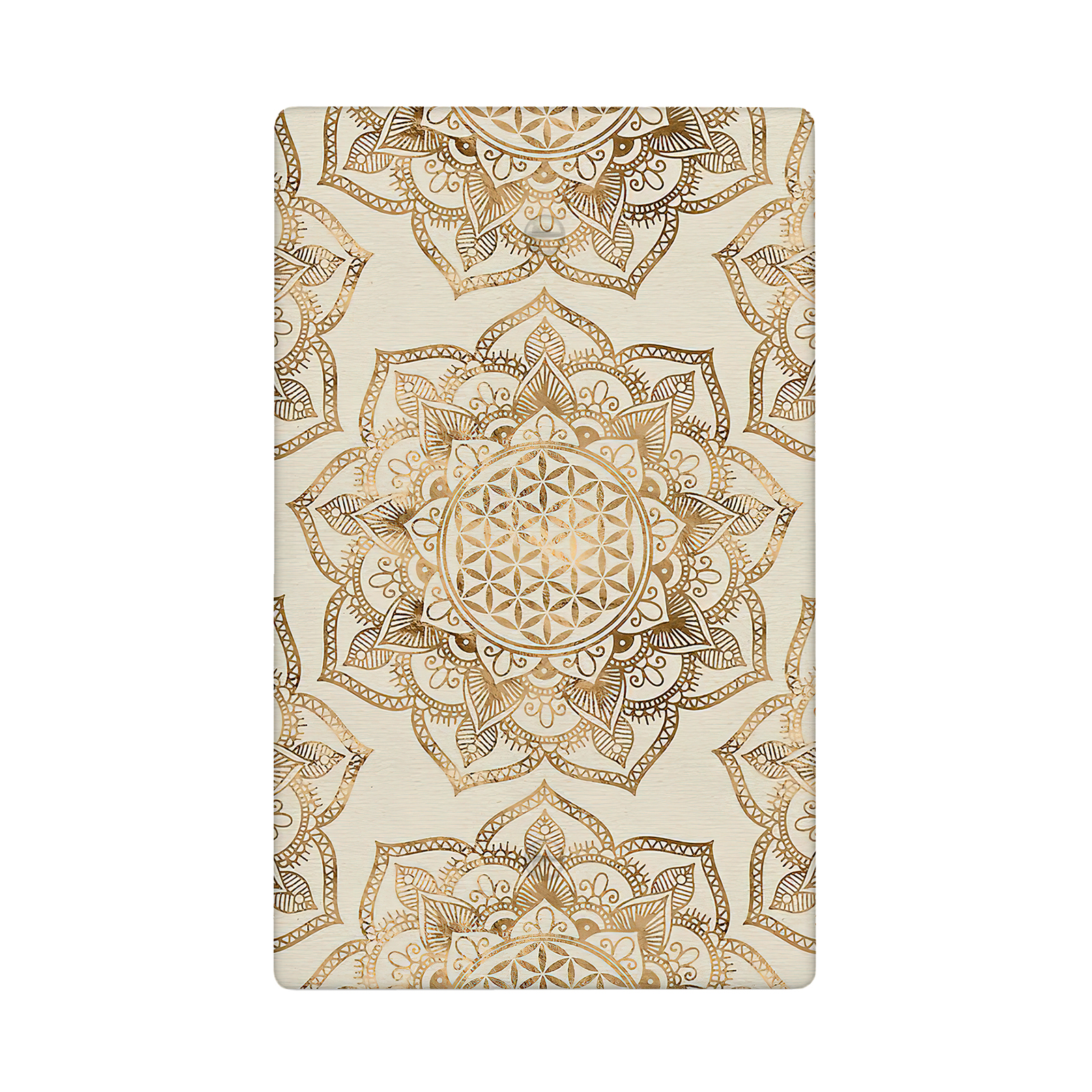 1Pcs Flower of life in lotus Light Switch Plate Decorative switch and socket covers for home kitchen decoration Unbreakable Polycarbonate Thermoplastic For bedroom room decoration