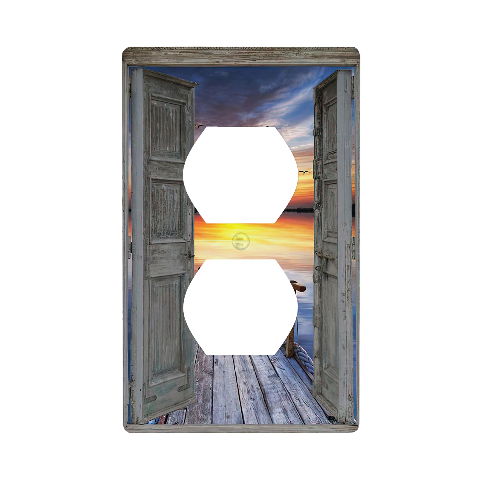 1Pcs Wood Door Light Switch Plate Decorative switch and socket covers for home kitchen decoration Unbreakable Polycarbonate Thermoplastic For bedroom room decoration