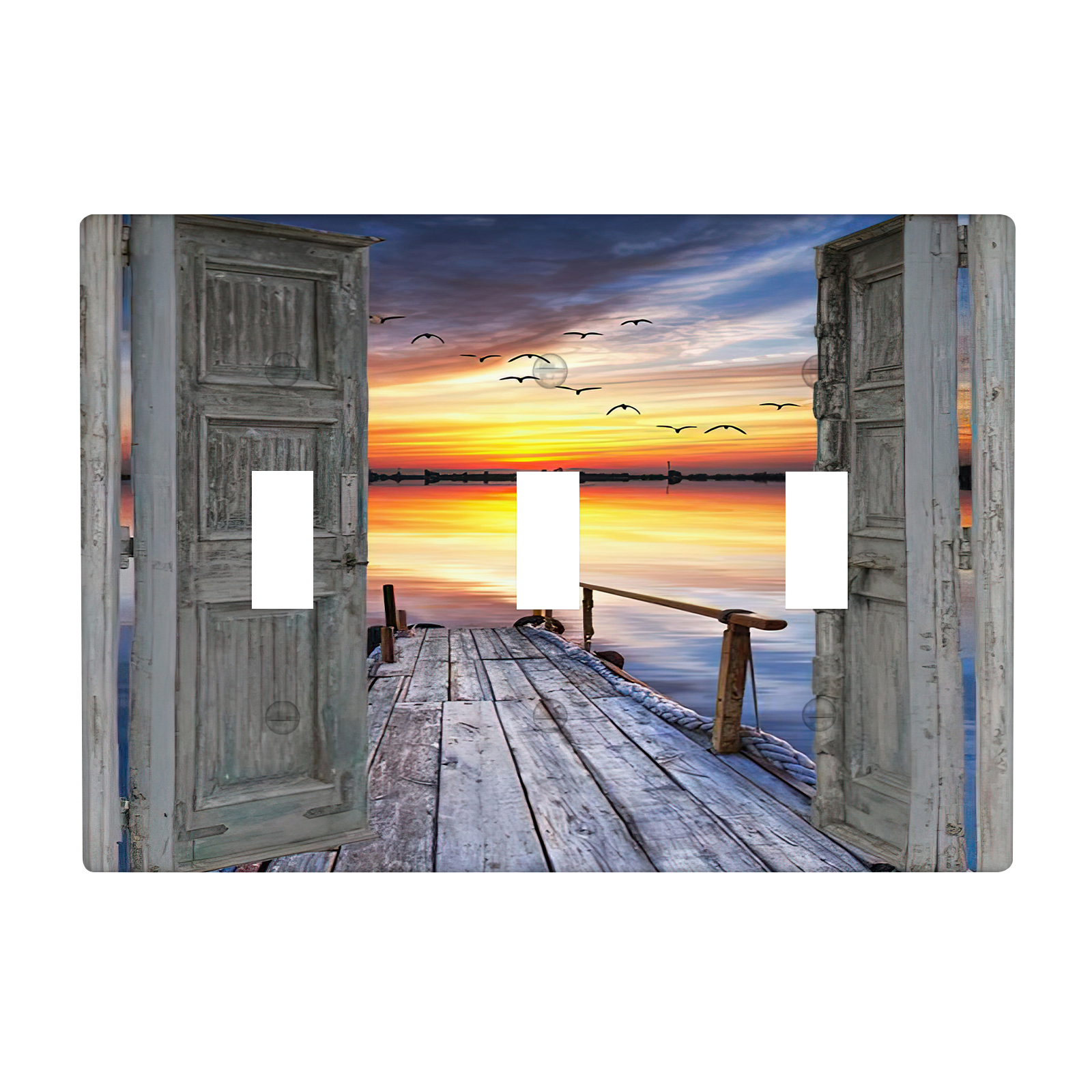 1Pcs Wood Door Light Switch Plate Decorative switch and socket covers for home kitchen decoration Unbreakable Polycarbonate Thermoplastic For bedroom room decoration