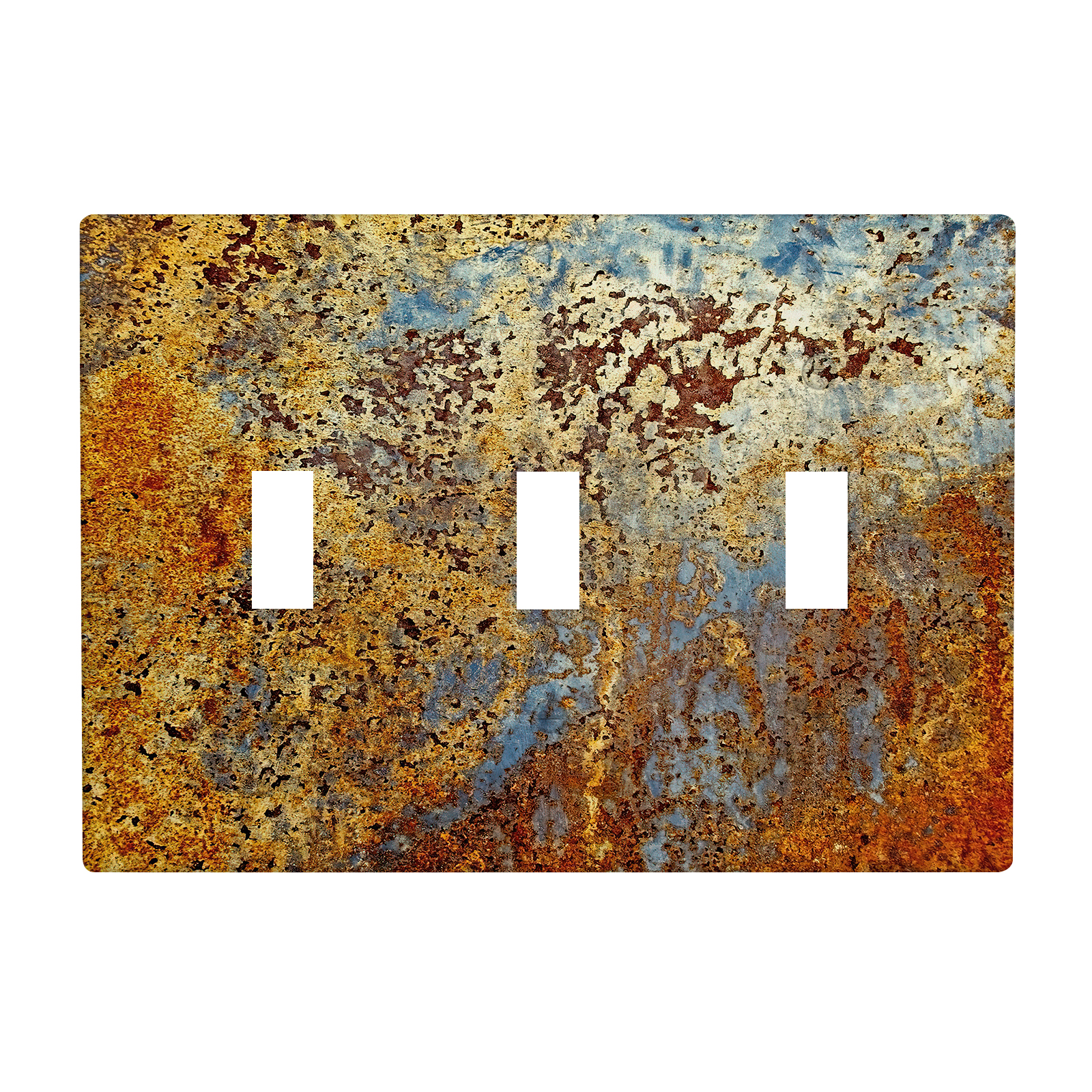1Pcs Rust Light Switch Plate Decorative switch and socket covers for home kitchen decoration Unbreakable Polycarbonate Thermoplastic For bedroom room decoration