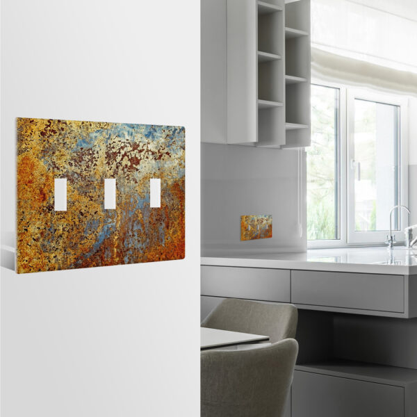 1Pcs Rust Light Switch Plate Decorative switch and socket covers for home kitchen decoration Unbreakable Polycarbonate Thermoplastic For bedroom room decoration - Image 2