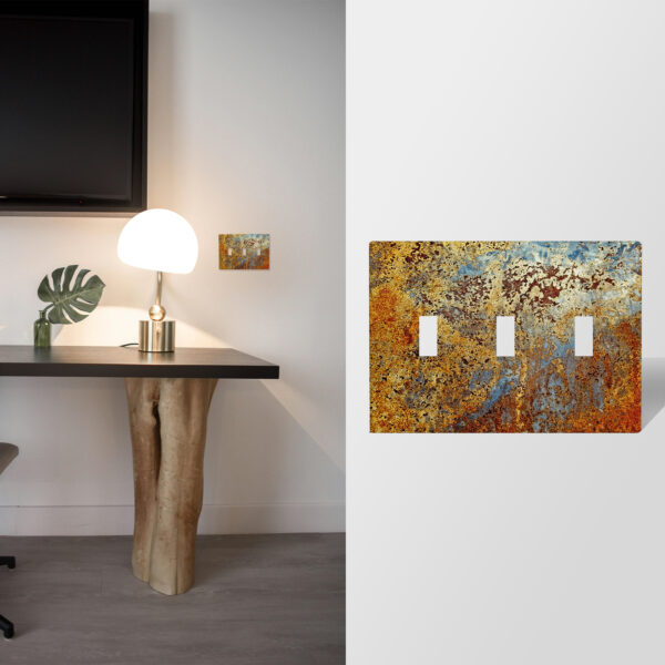 1Pcs Rust Light Switch Plate Decorative switch and socket covers for home kitchen decoration Unbreakable Polycarbonate Thermoplastic For bedroom room decoration - Image 3