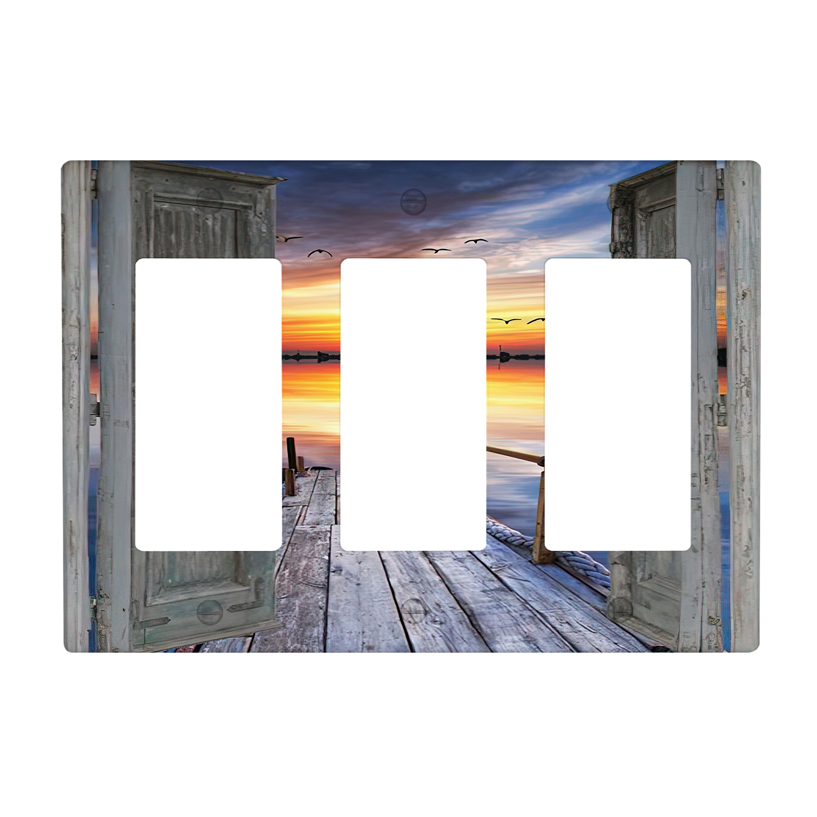 1Pcs Wood Door Light Switch Plate Decorative switch and socket covers for home kitchen decoration Unbreakable Polycarbonate Thermoplastic For bedroom room decoration