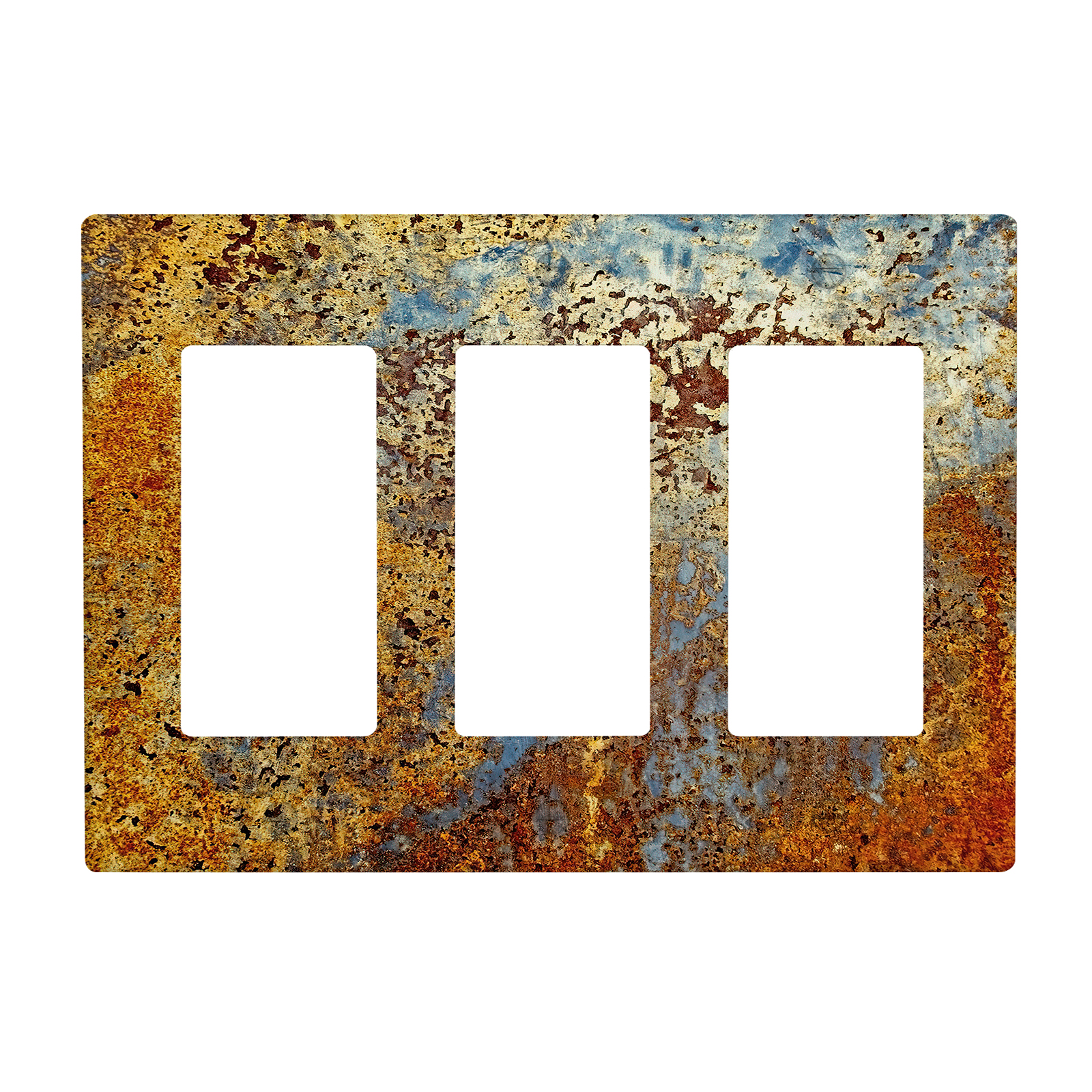 1Pcs Rust Light Switch Plate Decorative switch and socket covers for home kitchen decoration Unbreakable Polycarbonate Thermoplastic For bedroom room decoration