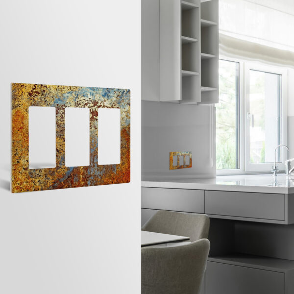 1Pcs Rust Light Switch Plate Decorative switch and socket covers for home kitchen decoration Unbreakable Polycarbonate Thermoplastic For bedroom room decoration - Image 3